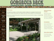 Tablet Screenshot of gorgeousdecks.com